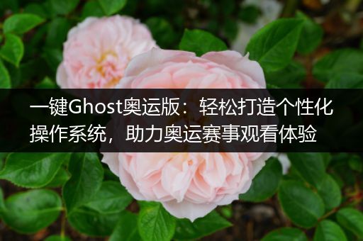 一键Ghost奥运版：轻松打造个性化操作系统，助力奥运赛事观看体验