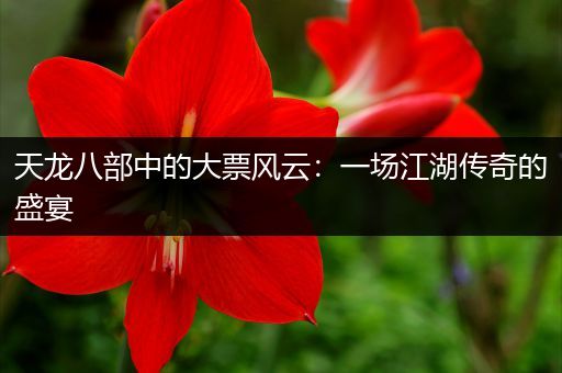 天龙八部中的大票风云：一场江湖传奇的盛宴