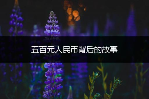五百元人民币背后的故事
