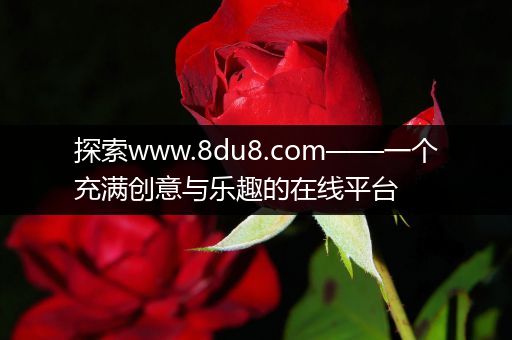 探索www.8du8.com——一个充满创意与乐趣的在线平台