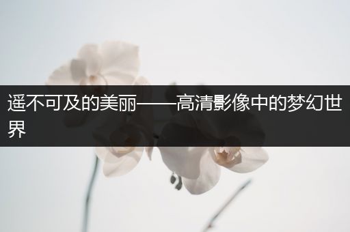 遥不可及的美丽——高清影像中的梦幻世界