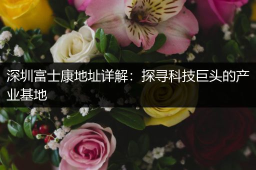 深圳富士康地址详解：探寻科技巨头的产业基地