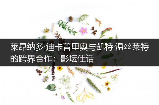 莱昂纳多·迪卡普里奥与凯特·温丝莱特的跨界合作：影坛佳话