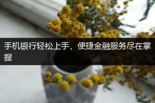 手机银行轻松上手，便捷金融服务尽在掌握
