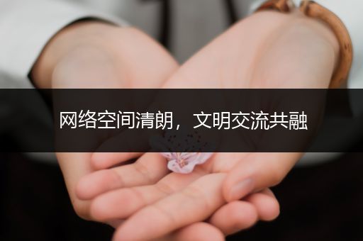 网络空间清朗,文明交流共融