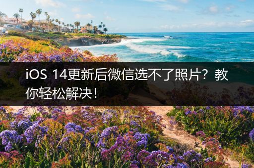 iOS 14更新后微信选不了照片？教你轻松解决！