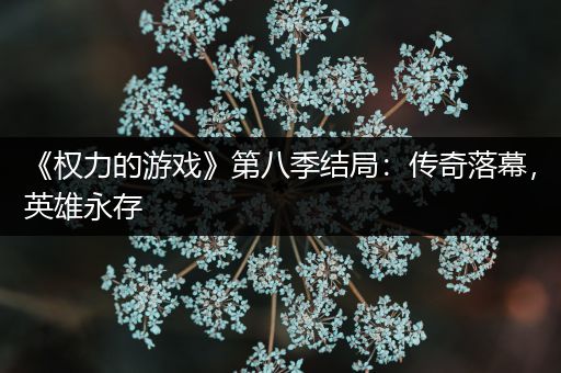 《权力的游戏》第八季结局：传奇落幕，英雄永存