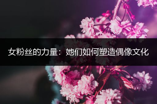 女粉丝的力量：她们如何塑造偶像文化