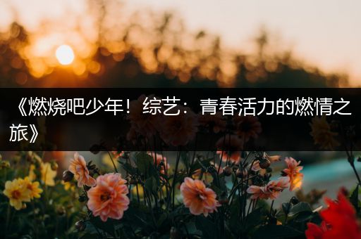 《燃烧吧少年！综艺：青春活力的燃情之旅》