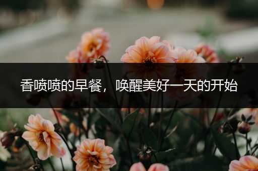 香喷喷的早餐，唤醒美好一天的开始