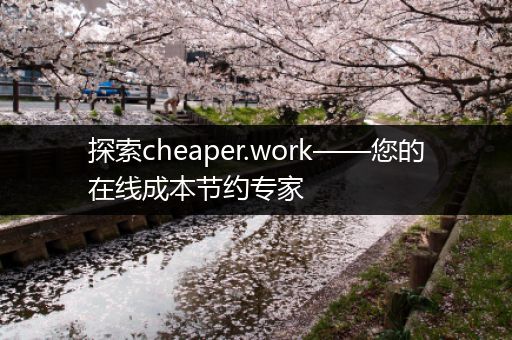 探索cheaper.work——您的在线成本节约专家