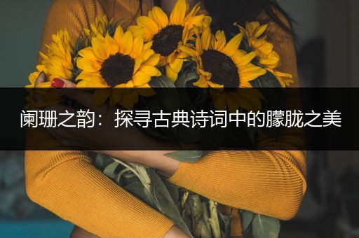 阑珊之韵：探寻古典诗词中的朦胧之美