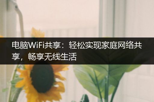 电脑WiFi共享：轻松实现家庭网络共享，畅享无线生活