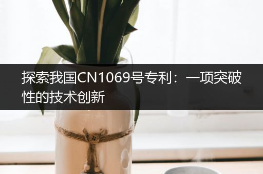 探索我国CN1069号专利：一项突破性的技术创新