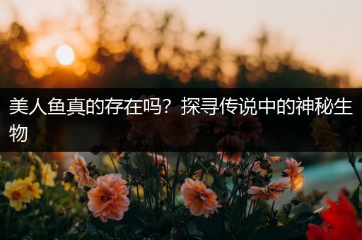 美人鱼真的存在吗？探寻传说中的神秘生物