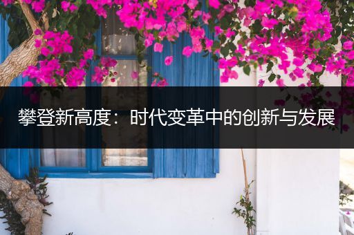 攀登新高度：时代变革中的创新与发展