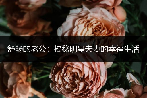 舒畅的老公：揭秘明星夫妻的幸福生活