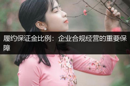 履约保证金比例：企业合规经营的重要保障