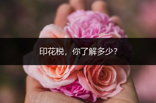 印花税，你了解多少？